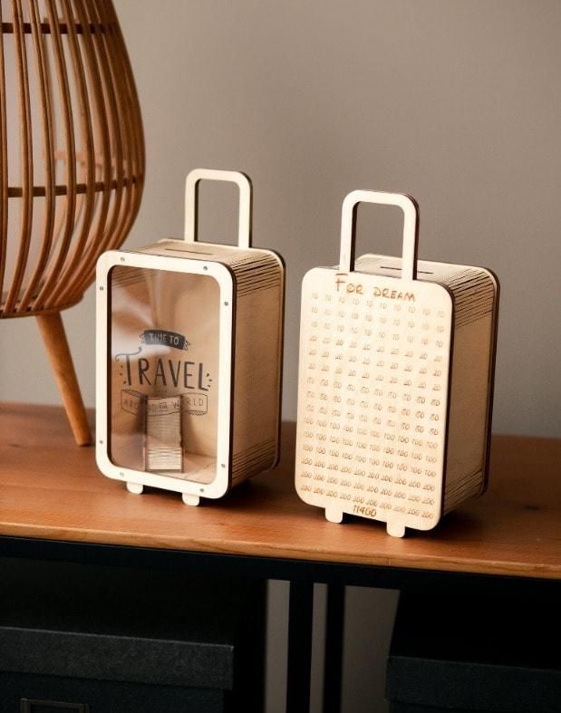 Travel Money Saving Piggy Bank Bag