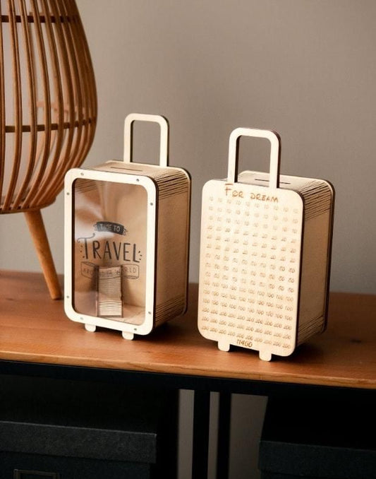 Travel Money Saving Piggy Bank Bag